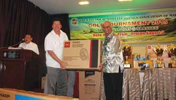 President) presented the Nett Challenge Trophy, Replica and Sharp