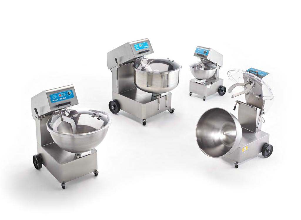 New Mixers MIX 30-65-95-165 liters Market leader in the global food industry