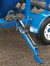 Hydraulic Auto-Fold Auger The folding design uses two hydraulic cylinders that allow the auger to fold and unfold while