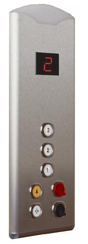 Standard brushed stainless steel or brushed brass face. Also available in polished stainless steel or polished brass. Hall Stations Used to call the elevator to your floor. Automatic control.