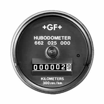 Hubodometer Mileage indicator for trailers Georg Fischer precision hubodometers are available for all conventional tyre sizes from 15" 
