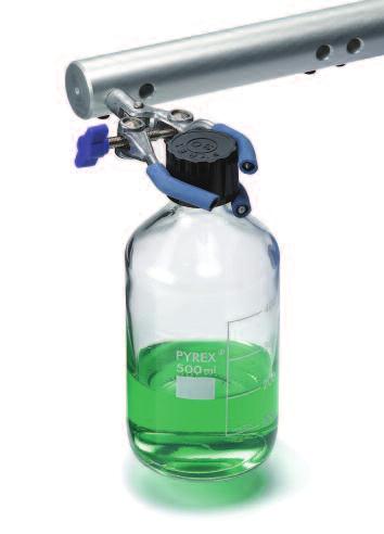 Holding up to eight flasks or bottles, up to 500ml capacity, it creates a vigorous mixing action by simulating hand shaking - especially useful for applications where prolonged shaking is required as
