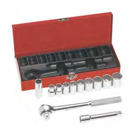 Wrenches Socket Wrench Sets 8-Piece 1/2" Drive Deep-Socket Set -Piece 1/2-Inch Drive Socket Wrench Set 65514 Set consists of the following pieces: