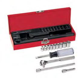 Wrenches Socket Wrench Sets 8-Piece 3/8" Drive Deep-Socket Set -Piece 3/8" Drive Socket Wrench Set 65502 Set consists of the following pieces: Eight 6-point deep sockets: 3/8", 7/16", 1/2", 9/16",