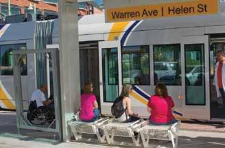 Each streetcar has a designated area for persons using mobility devices. You are encouraged to use this area while on board.
