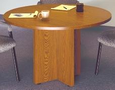 Round TRX Base Tables feature high pressure laminate tops and bases with T molding Round TRX Base Table