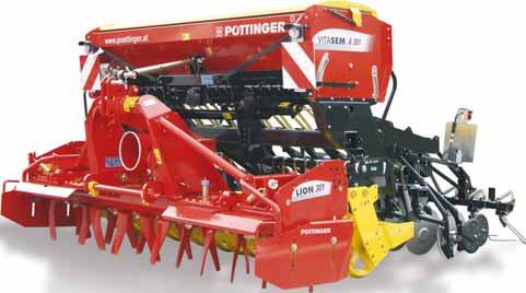 Mounting options: A Frame for implementmounted seed drills Mechanical mounting system for seed drills with