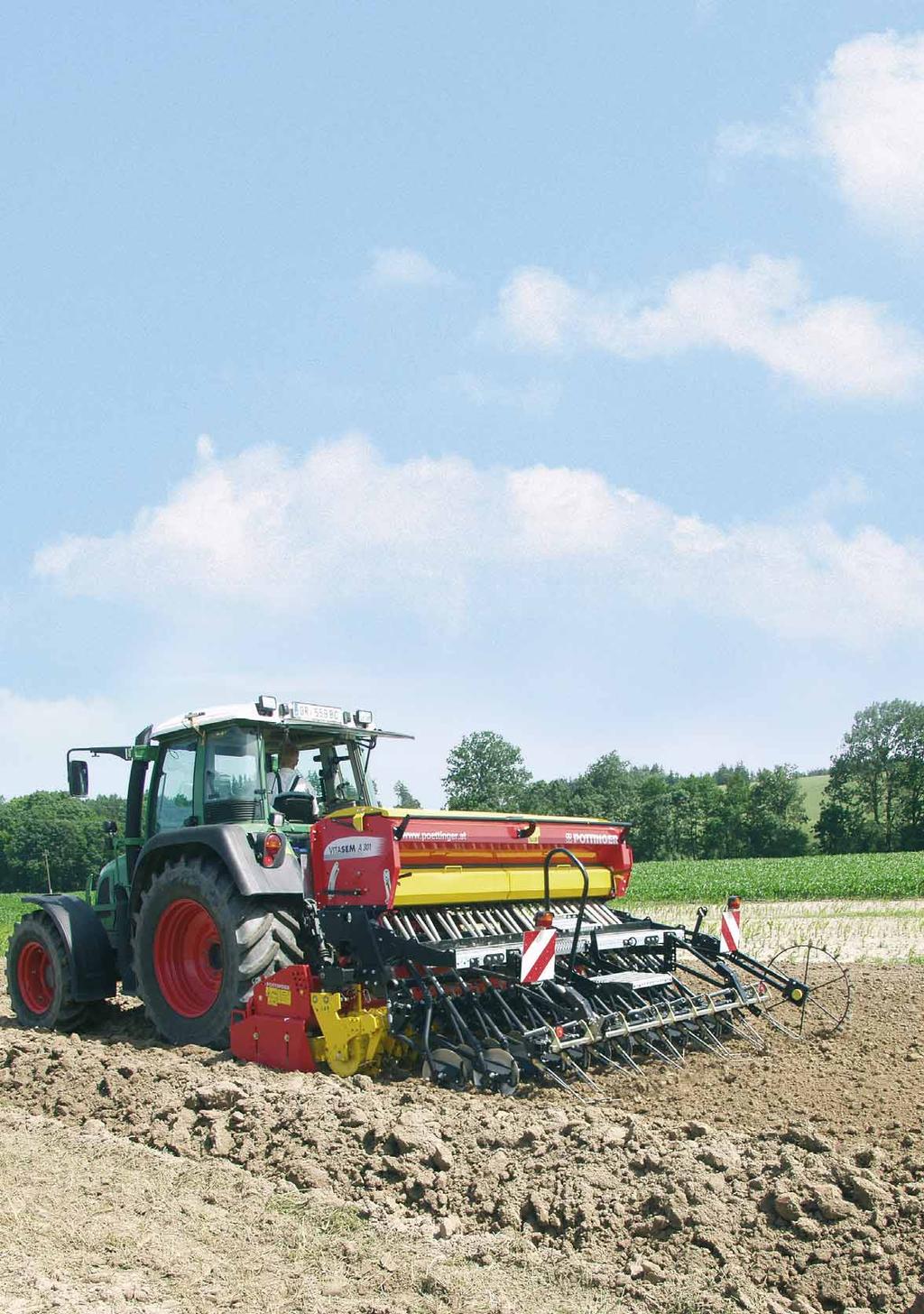 a reliable connection VITASEM linkage-mounted machines These linkage-mounted seed drills can be used in combination with a power harrow, or on their own.