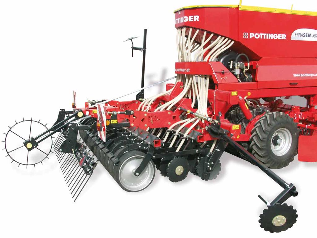 Seed coulter system optimum match Successful sowing is dependent on closelymatched tools for opening the drill, placing the seed and covering the seed drill again.