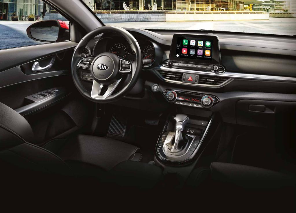 KIA.CA/FORTE INTERIOR TECHNOLOGY 8 MULTIMEDIA INTERFACE* 3 with integrated touch screen navigation Experience the joy of COMPLETE CONTROL The Forte invites you to experience a more connected form of