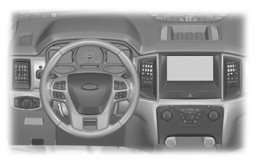At a Glance INSTRUMENT PANEL OVERVIEW E266455 A B C D E F Air vents. Multi-function display. See General Information (page 87). Windshield wipers. See Wipers and Washers (page 66). Audio control.
