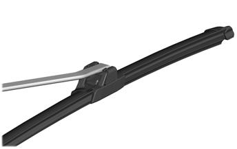 Note: If you install wiper blades of the wrong length, the wiper blades can clash damaging the wiper system. 2.