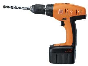 FEIN Cordless Combi Drill! HANDYMASTER Cordless Combi Drill, up to in masonry ASB 4 (NiCd) FEIN electronic, two-speed Type 27 7 040 50 ASB 4(NiCd) Current/Voltages V 4,4 Speed, no load R.P.M. 0-400/0-400 Impacts R.