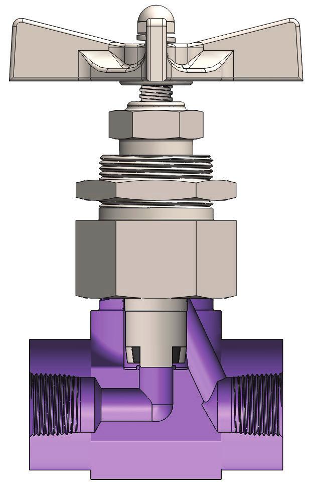 areas and construction of wetted parts in 316 Stainless Steel A full line of shutoff, needle, and check valves Six common orifi ce sizes ranging from.219 to.