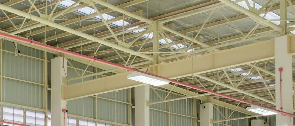 Economical Linear High Bay for Most Applications Energy efficient, economical lighting solution Vented steel housing provides thermal management through natural convection Mounting options include