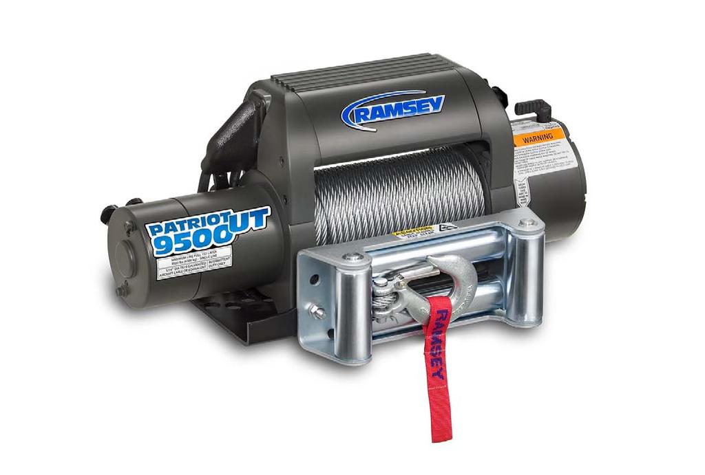 Ramsey Winch Company Owner s Manual Front Mount Electric Winch PATRIOT 9500UT Layer of Cable 5 Rated Line Pull Per Layer (lbs) 9,500 7,700,500 5,700,900 (kg),09,80,90,580,0 Cumulative Cable Capacity