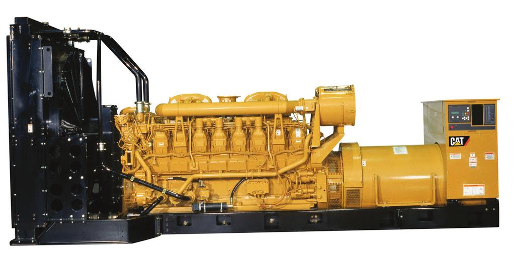 Cat 3516B Diesel Generator Sets Bore mm (in) 170 (6.69) Stroke mm (in) 190 (7.48) Displacement L (in 3 ) 69 (4210.64) Compression Ratio 14.
