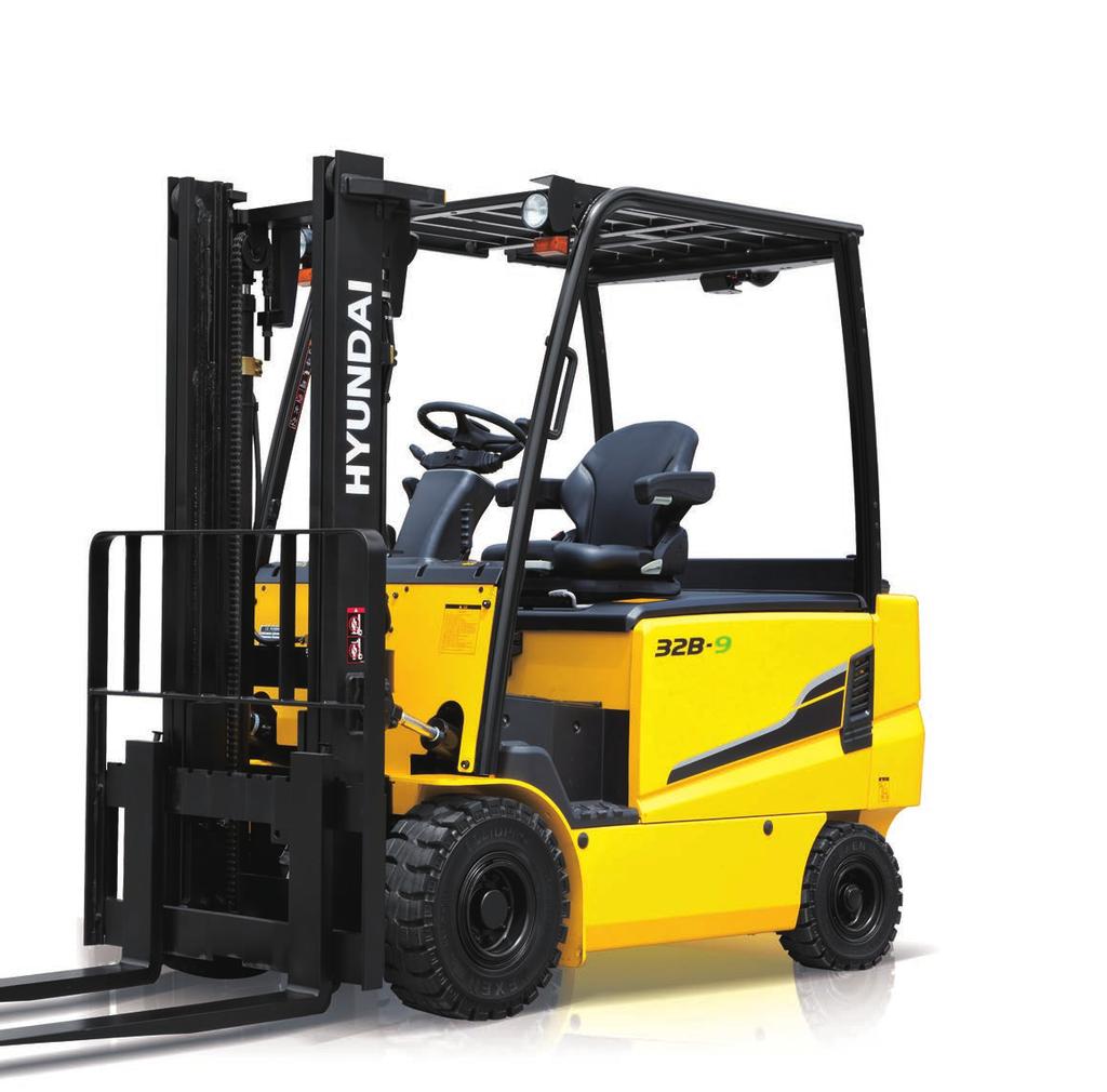 Compact forklift with proven AC technology Maximum performance Comfortable operating room Battery side loading