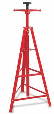 CAPACITY UNDER-HOIST STAND MODEL 3320A Adjusts from 54 1/2 to 80 1/2 Foot-operated lever for extra lift Bearing included for smooth operation 12 diameter base Not intended to support