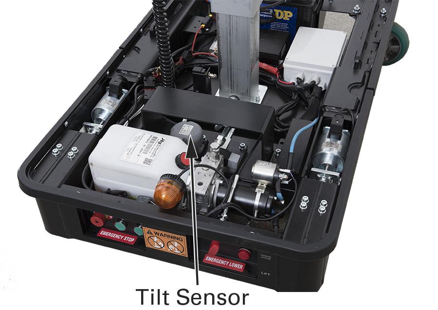 Tilt Sensor and Level Indicator Light The SpinGo includes a level indicator light. The level indicator light is activated by the tilt sensor.