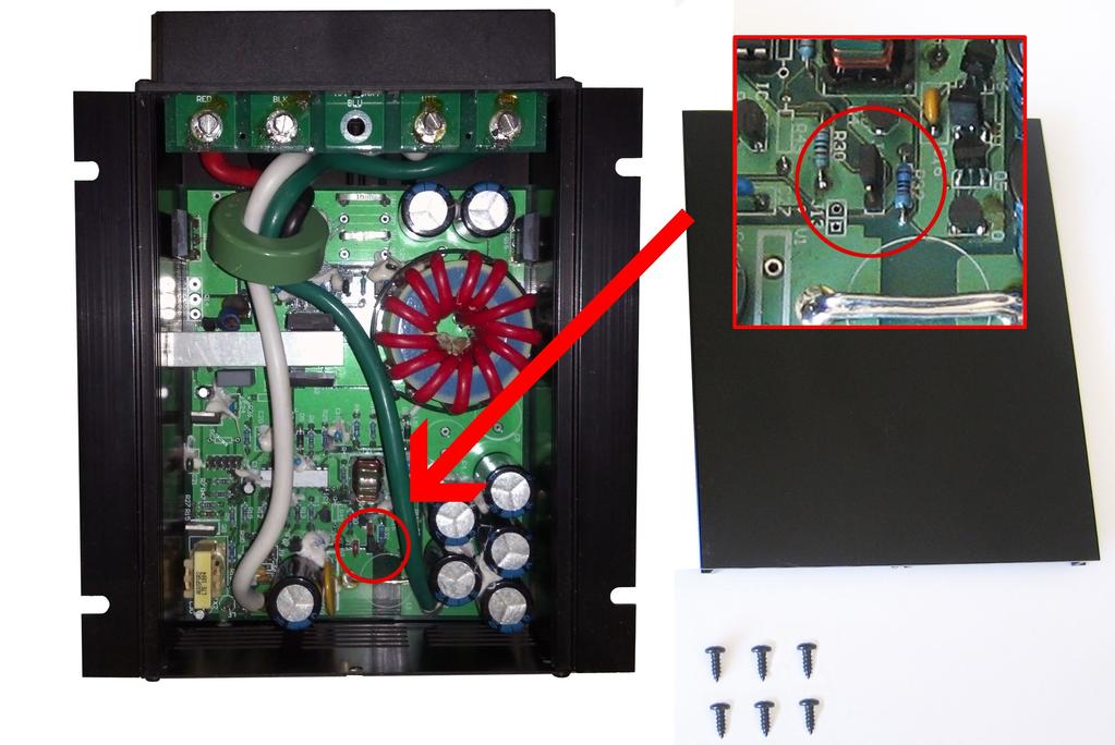 Page 6 of 8 Changing Battery Type Setting Procedure 1.Ensure all the MPPT wires are disconnected. 2.Remove 7 front panel screws and the front panel and slide out cover see Figure 4. 3.
