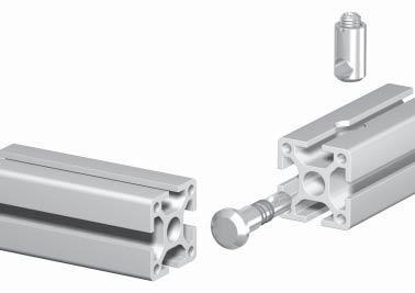 Connection possibilities - Other profi le systems 1.2E Connection of MayTec with other profi le systems Cross bushing MayTec profi les can easily be combined with other profi le systems.