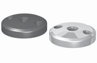 Installation accessories 1.44 Adjustable tilt-foot plates with mounting holes material: PA: PA-GF, black F = static load max.