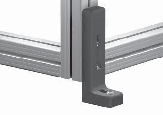 Installation accessories 1.44 Angular adjusting feet For fastening of frames to fl oor or wall material: base body: nuts: screws: max.