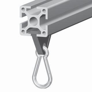 Additional accessories 1.69 Suspended glider Element for tool suspension in MayTec-profi le material: colour: max.