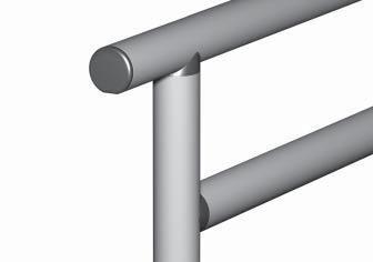 Profi le applications 1.1E.03 Hand rail Hand rail for balustrades on stairs and platforms Post: Profi le Ø48 Comments Angled joints: Incline: 0 deg. to 90 deg. 0 deg. to 45 deg. 1 1.21.