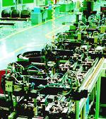 Start (pulse) + Stop by time limit (Optional) Automatic flow assembly line with pallet conveyor system which is controlled by PLC In order to control the flow of the work-piece to next process