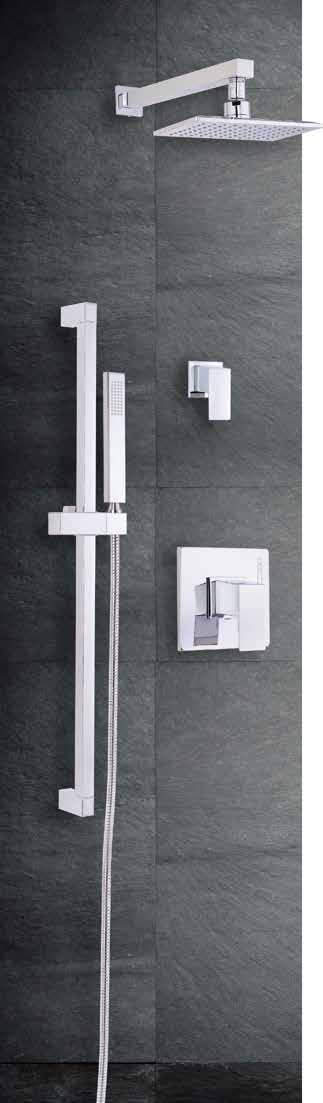 SHOWER SOLUTIONS A customized shower experience is closer than you think. By combining the following components, you can create a two-outlet shower solution.