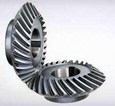 Magnetic gear...1 Bevel Gear A bevel gear is shaped like a right circular cone with most of its tip cut off. When two bevel gears mesh, their imaginary vertices must occupy the same point.
