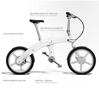 Bicycle designed to be propelled by an electric motor, exclusively or in combination