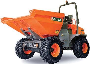 THE AUSA DUMPER IS THE BEST ALTERNATIVE WHEN TRANSPORTING LOADS OR BULK MATERIALS WITH