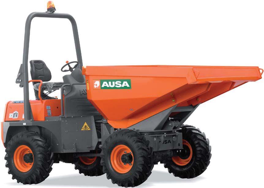 CONCEPT Advanced design 2,5 to 4 ton articulated chassis dumper with 4 model range ( 2,5/3,5/4 ton & Highswivel 2,5 ton).