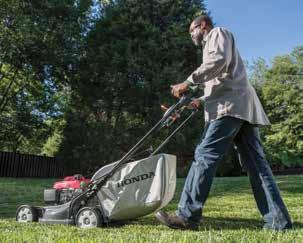 FEATURES & BENEFITS The enjoyment of caring for your lawn begins with an exceptional lawn mower.