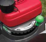 (HRX only) 3-in-1 System With Clip Director Mulch, bag or rear discharge with a simple turn of
