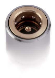 MINIMUM PRESSURE DROP Shut-off valve design provides an optimum flow with minimum pressure drop.