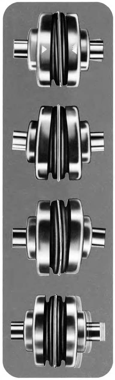Sure-Flex Capabilities 4-WAY FLEXING ACTION absorbs all types of shock, vibration and misalignment TORSIONAL Sure-Flex coupling sleeves have an exceptional ability to absorb torsional shock and