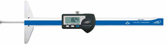 376 DIGI-MET Depth gauge RS 232 + Digimatic + USB Reversal of counting direction PRESET Function (setting a numerical value) Example of use 5 6 3 85 x 8.