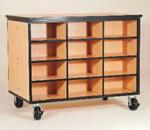 00 Double Sided Steel Frame/Mobile/No Doors * Tote Trays not