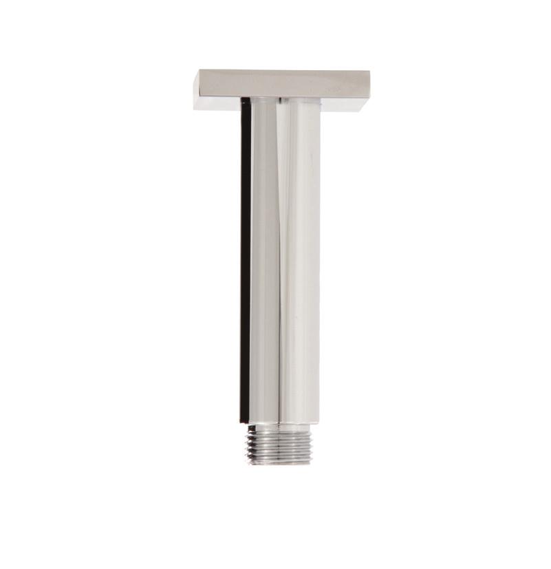 4" SQUARE SHOWER ARM #90857 4" arm (ceiling installation) Solid brass Square flange 1/2" female water inlet - NPT [50.00] 1 15/16 [50.00] 1 15/16 [8.00] 5/16 [101.60] 4 ø[24.00] 15/16 [12.