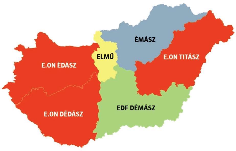 elmű-émász owns the DSO-s in Central and N-E Hungary ÉMÁSZ ELMŰ Network length: 23 993 km # of customers: 1,49