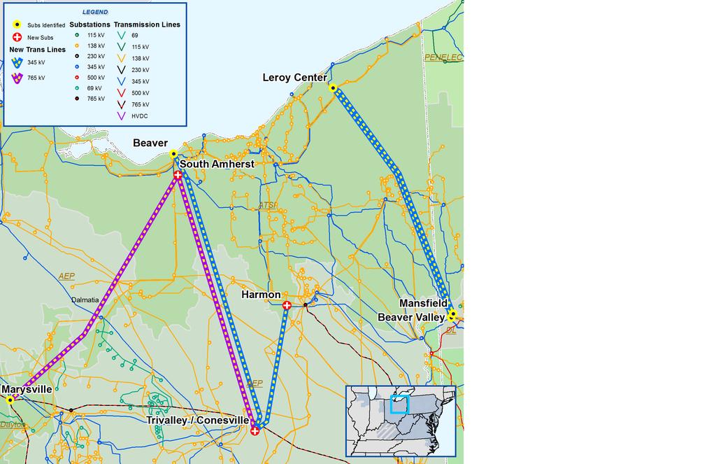 3M Proposed in-service date: 6/1/2016 23 Retirement Upgrade Alternative Analysis Marysville South Amherst 765 kv Also includes 2-5 miles of 345 kv from South Amherst Beaver 345 kv
