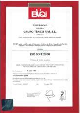 Project Management, Quality & EHS The quality policy of Grupo Técnico RIVI promotes