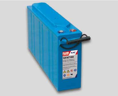 FIAMM FAT RANGE OF VALVE REGULATED BATTERIES HAS BEEN DESIGNED FOR HIGH RELIABILITY AND SAFETY FRONT TERMINAL TELECOM INSTALLATIONS.