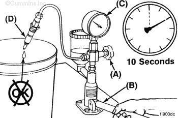 Page 12 of 32 Chatter Test The chatter test indicates the ability of the needle valve to move freely and atomize the fuel correctly.