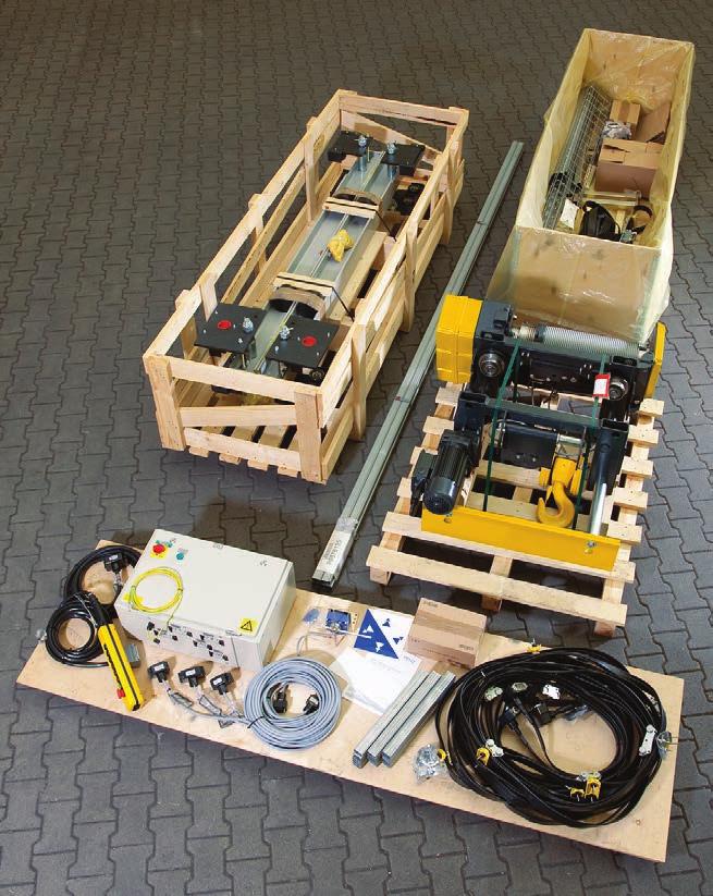 CRANE KITS Crane kits consolidate all the essential crane components into a plug-and-play system, including the Yale YK hoist and trolley, end trucks, festoon, pendant, bridge panels with Magnetek