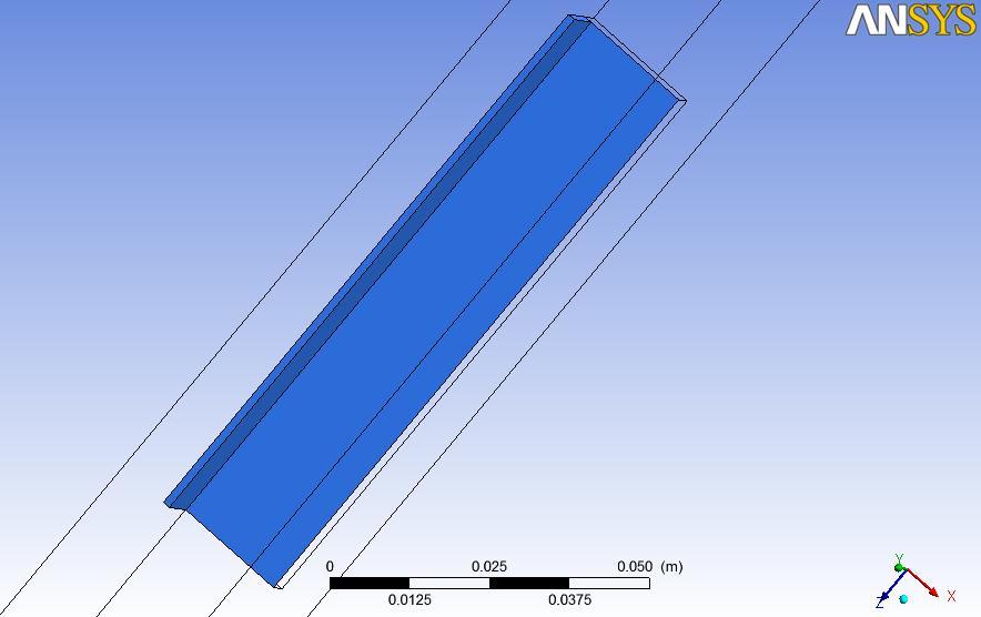 Praveen & Rajender / Analysis of Heat Transfer through Different Shape Fins Using CFD Tool 3.2.3 Thin Rectangular plate fin A thin rectangular plate having thickness/width(d) 2.